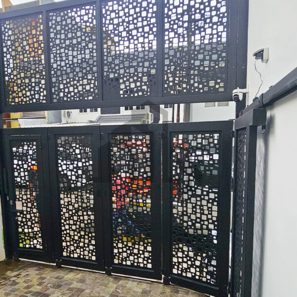 Paket Tangga, Kanopi dan Pintu Lipat Laser Cutting   Kelapa Gading