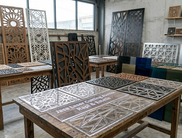 Laser cutting akrilik