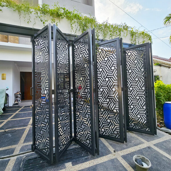Pintu lipat laser cutting BSD Tangerang