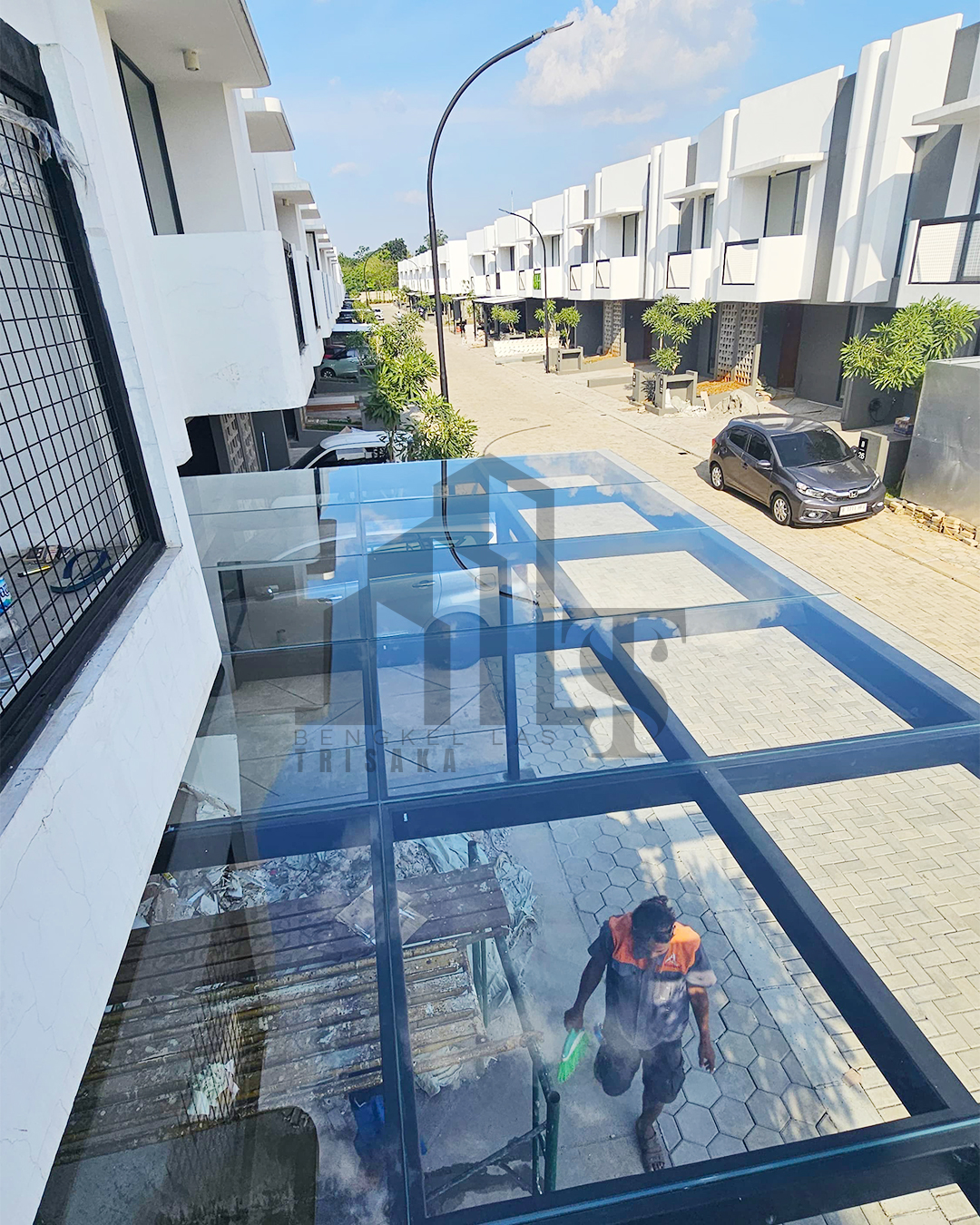 Proyek-Kanopi-Kaca-tempred--Cluster-Nerin-Giantara-Serpong4 Proyek Kanopi Kaca tempred Cluster Nerin Giantara Serpong