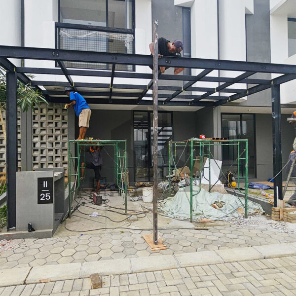 Proyek-Kanopi-Kaca-tempred--Cluster-Nerin-Giantara-Serpong7 Proyek Kanopi Kaca tempred Cluster Nerin Giantara Serpong